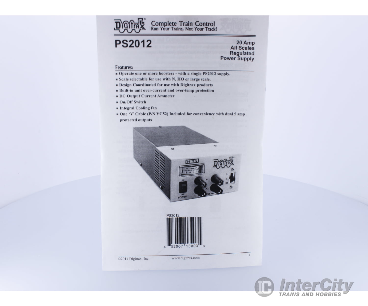 Digitrax 307-0016-0000 Ps2012E 20 Amp Power Supply 13.8-23Vdc (A) Command Stations & Expansion