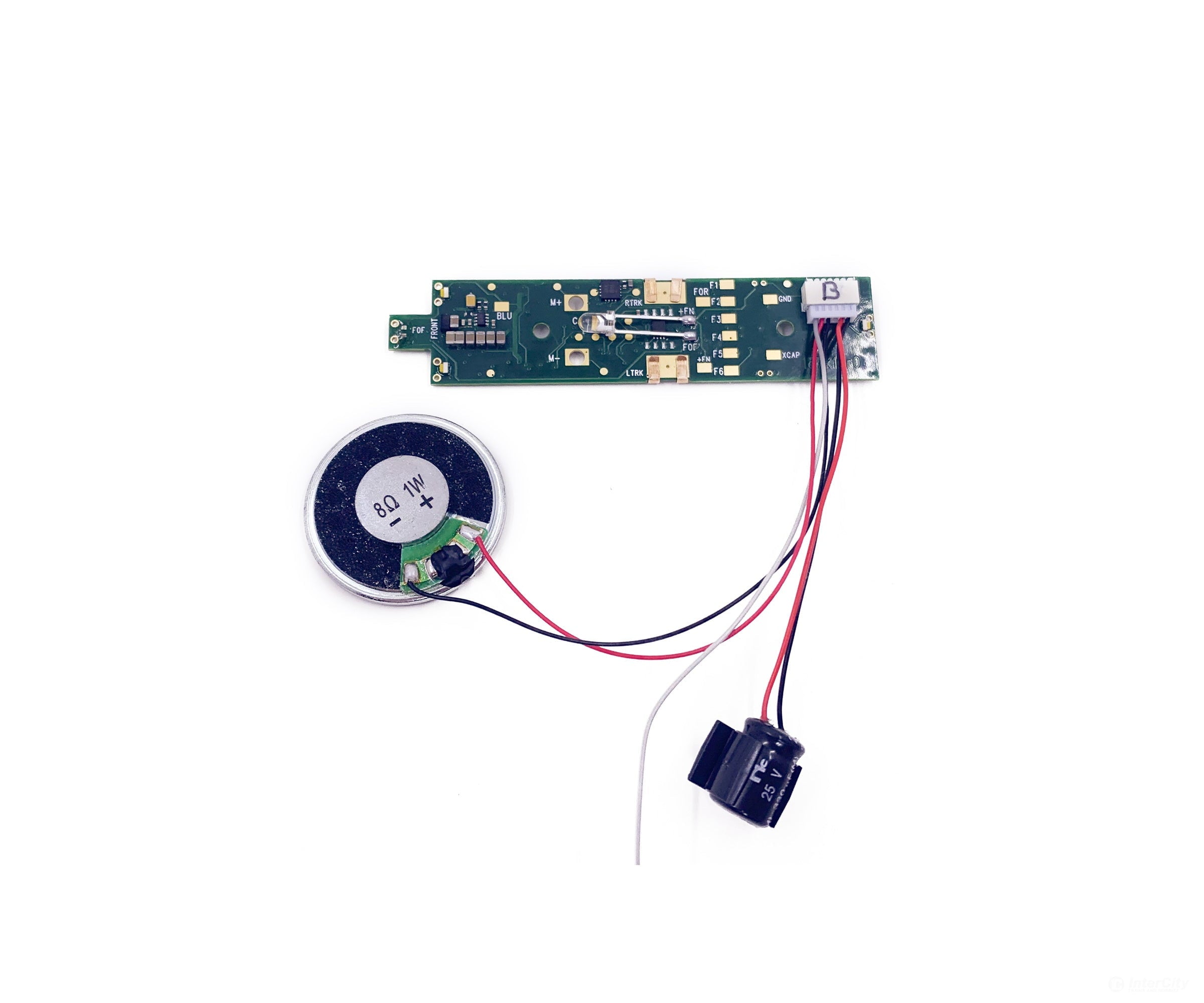 Digitrax SDXH187K1B HO Sound Decoder 16 bit Board Replacement Kato HO SD38-2 (1 amp) (8 func) - Decoders