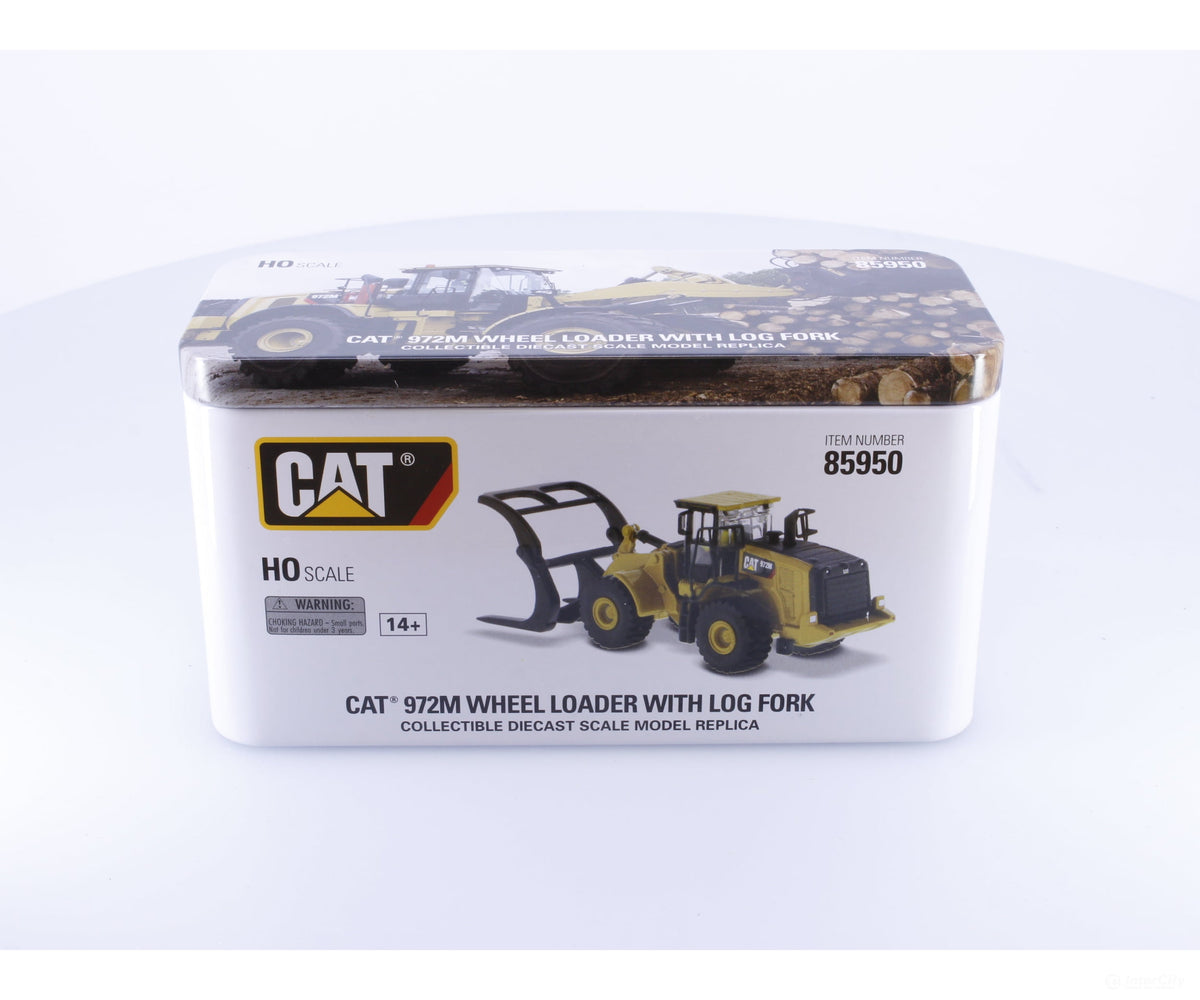DM Diecast Masters 85950 HO CAT 972M Wheel Loader with Log Fork - Cars & Trucks