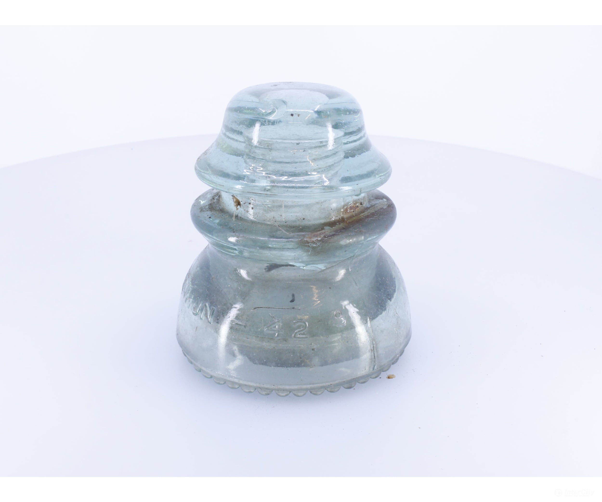 Dominion 42 Aqua Green Glass Insulator - Collectibles