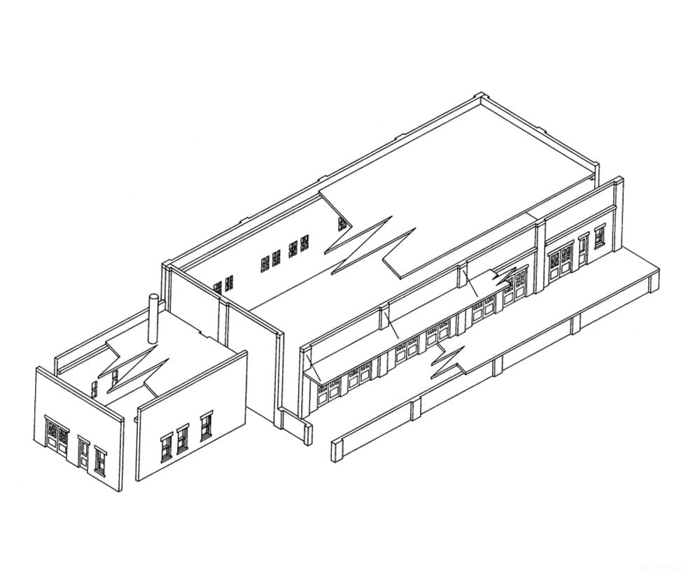 Dpm N 51000 Structure Kits - - Trackside Transfer - 11 - 1/2 X 4 - 1/4’ 28.7 10.6Cm Structures