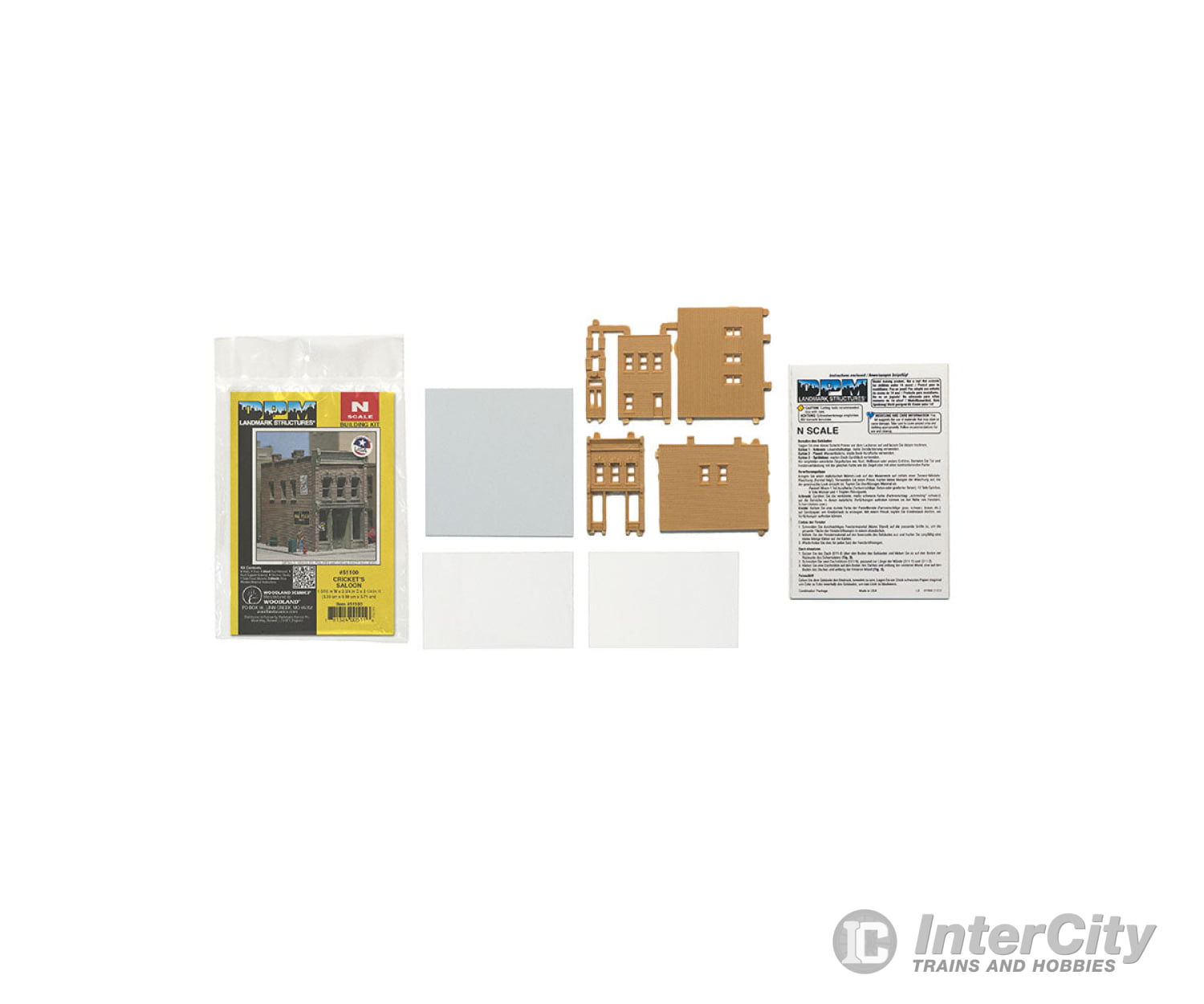 Dpm N 51100 Cricket’s Saloon - Woodland Scenics Landmark Structures(R) - - Kit 1 - 3/8 X 2 -