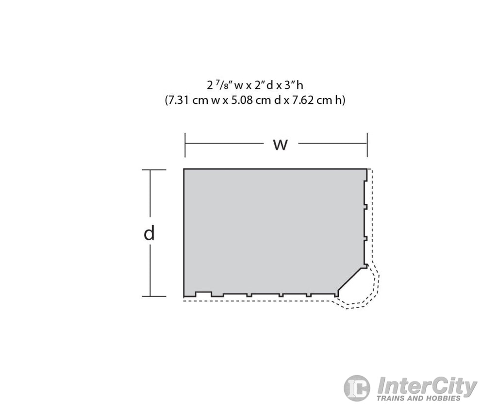 Dpm N 51300 Structure Kits - - Corner Turret Building - 2 X 2 - 7/8’ 5.1 7.3Cm Structures