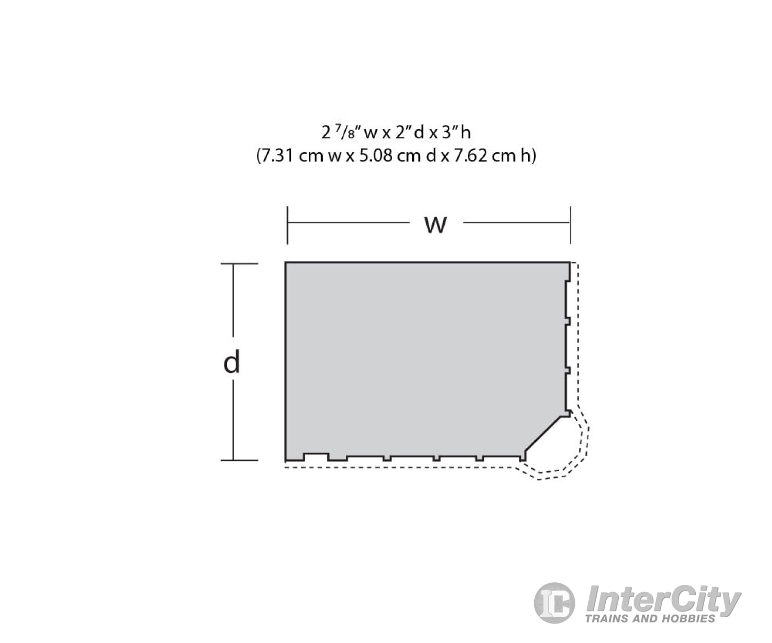 Dpm N 51300 Structure Kits - - Corner Turret Building - 2 X 2 - 7/8’ 5.1 7.3Cm Structures