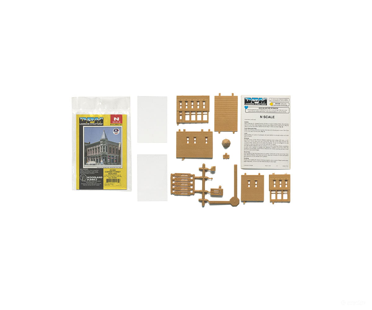 Dpm N 51300 Structure Kits - - Corner Turret Building - 2 X 2 - 7/8’ 5.1 7.3Cm Structures