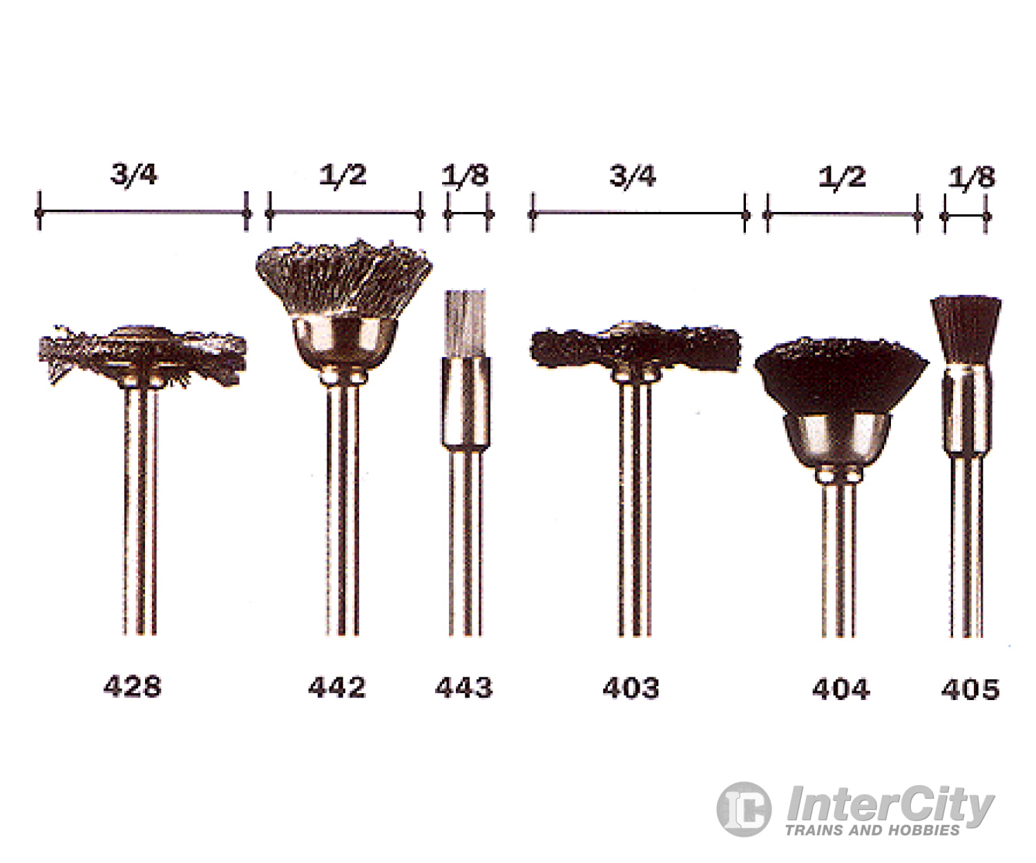 Dremel 443 Wire Brush -- 1/8 Tools