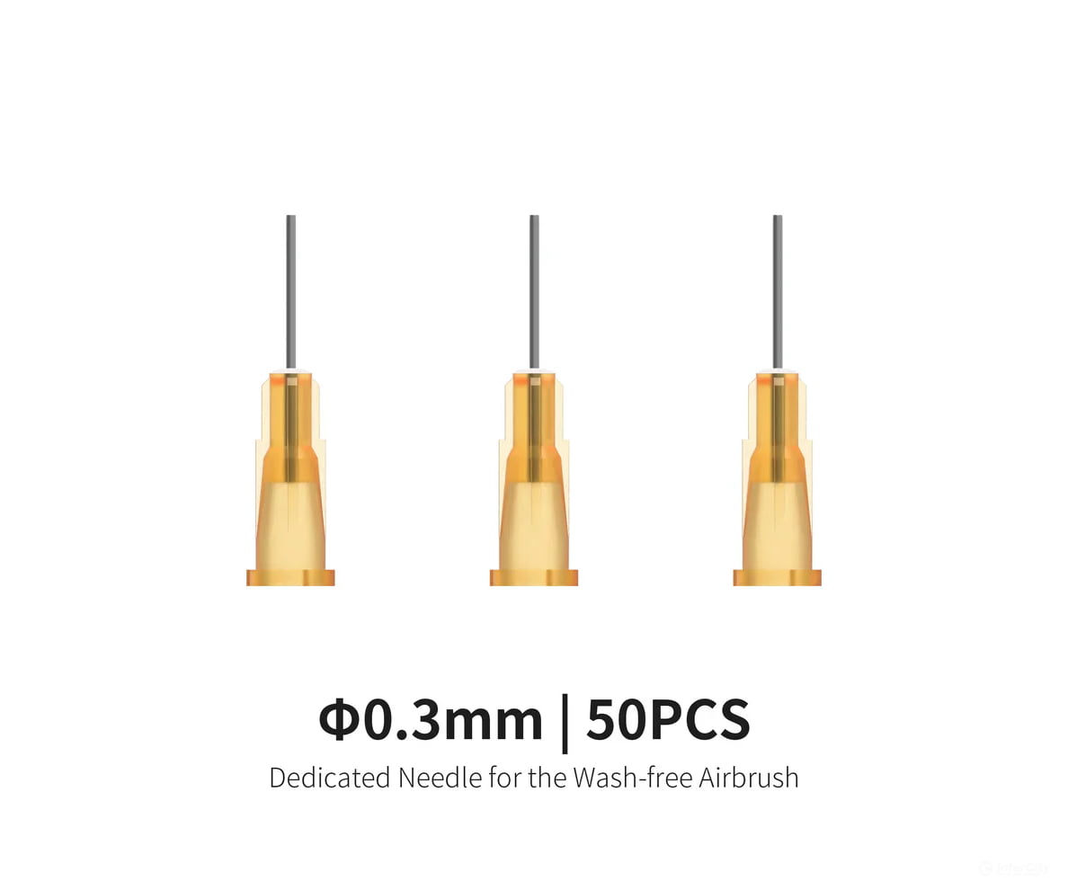Dspiae AB-D03 0.3mm Dedicated Needles for PT-AB Wash-Free Airbrush - 50pcs Tools