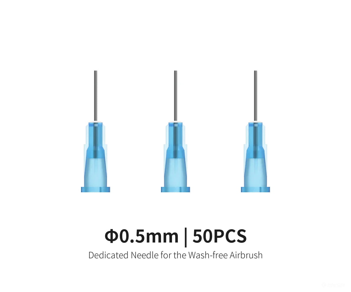 Dspiae AB-D05 0.5mm Dedicated Needles for PT-AB Wash-Free Airbrush - 50pcs Tools