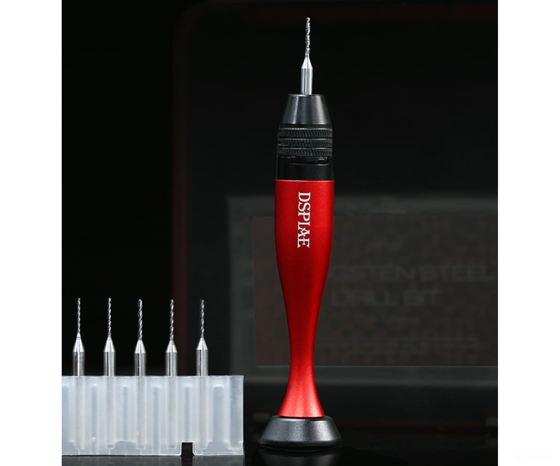 Dspiae AT-SHD Precision Aluminum Alloy Hand Drill Set (w 10 bits) - Tools