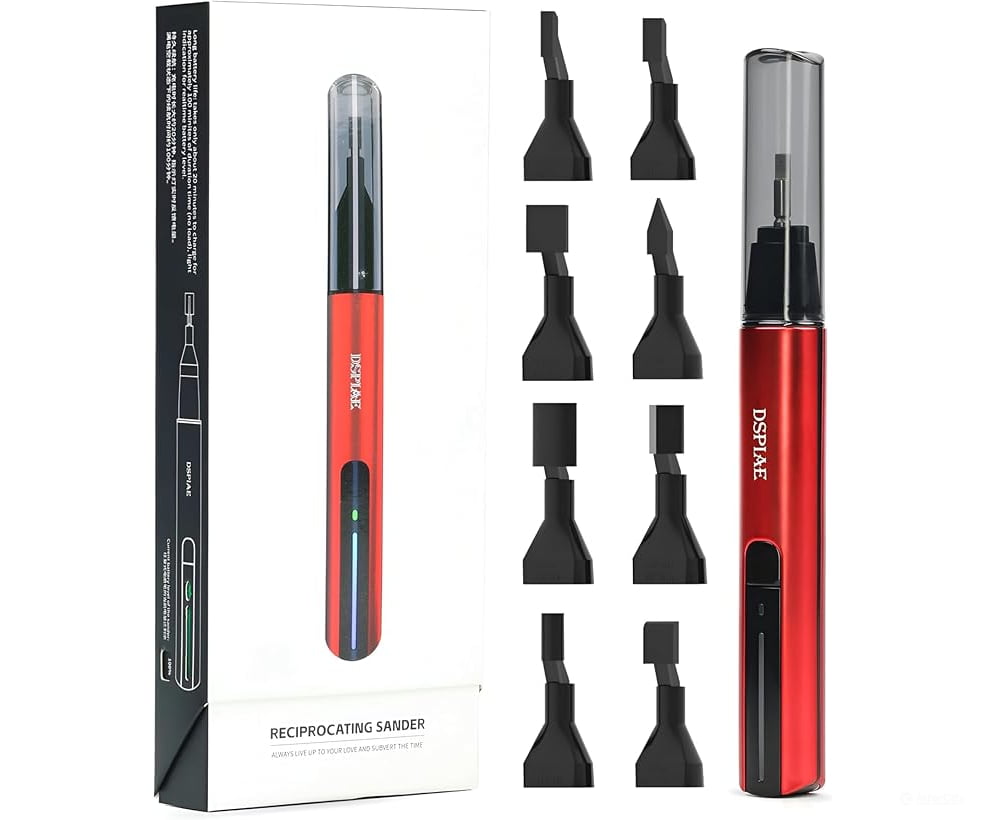 Dspiae ES-A Electric Reciprocating Sander Pen with 8 heads - Tools
