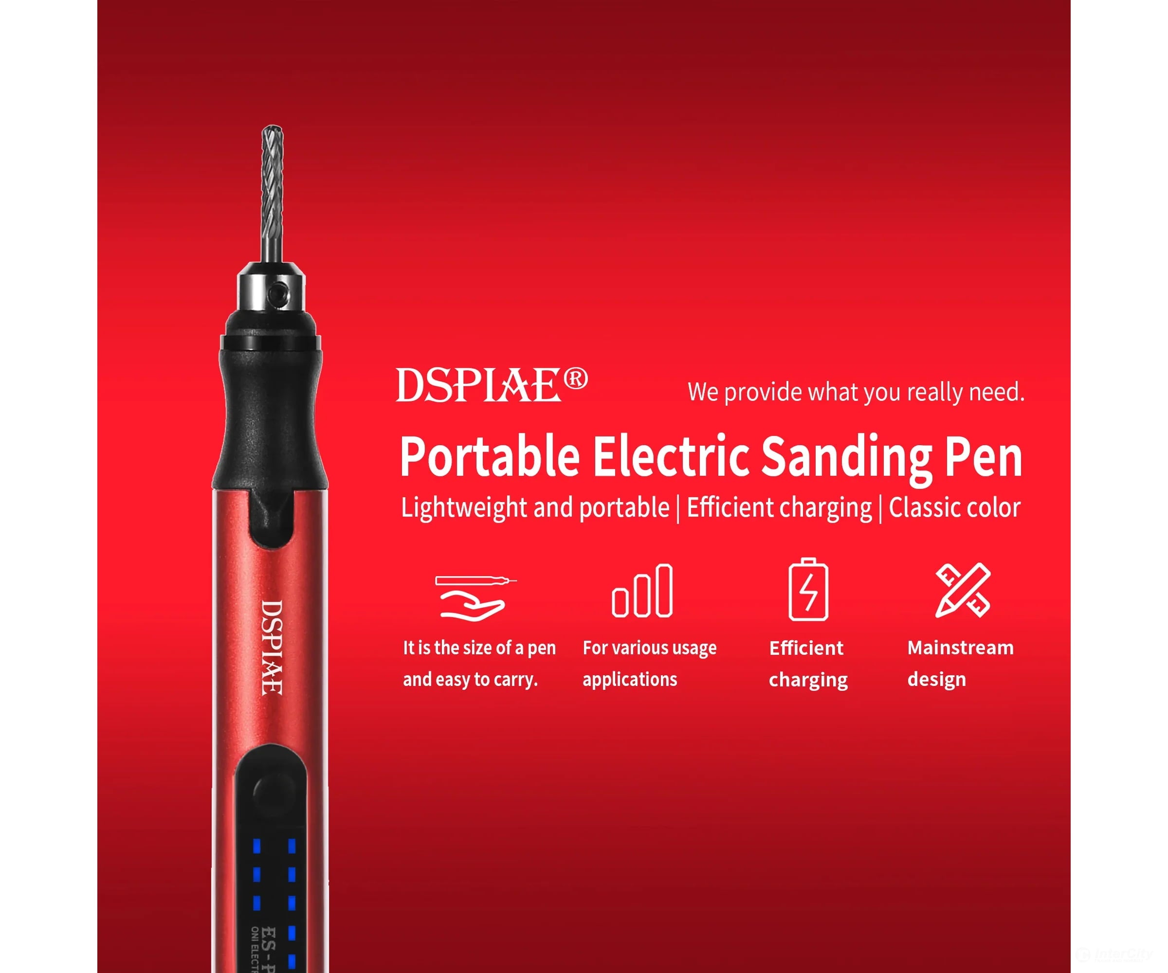 Dspiae ES-P Portable Electric Grinding Pen (1 bit included) - Tools