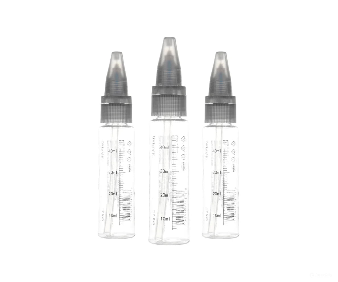 Dspiae MS-B50 Paint Mixing Bottles for the PT-AB Wash-Free Airbrush - 50ml 3 pcs Tools