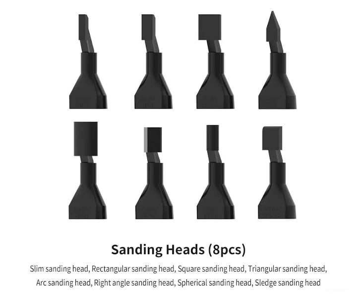 Dspiae RA-10 Sanding Heads for ES-A and ES-A Pro Reciprocating Sanding Pens (8 pcs) - Tools