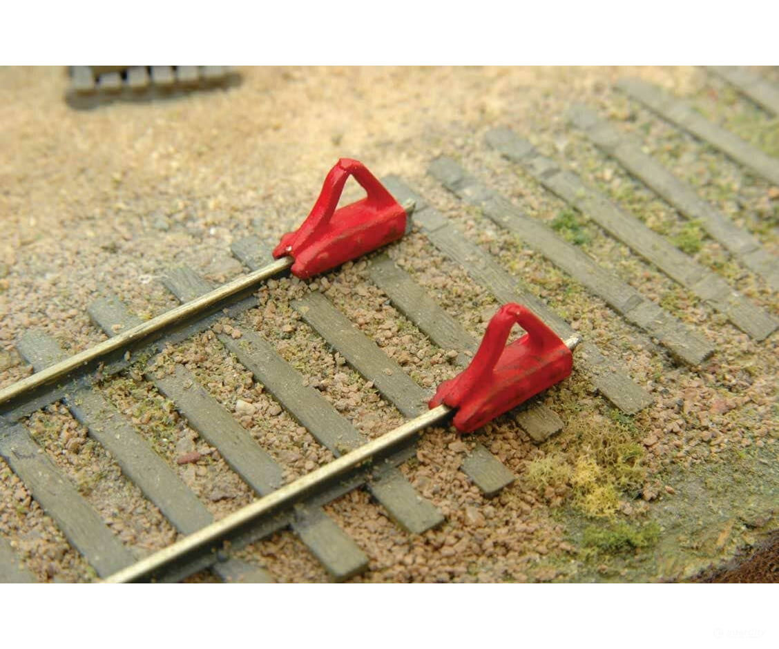 Durango Press HO 206 Car Stops - Unpainted Metal Castings pkg(6) Detailing Parts