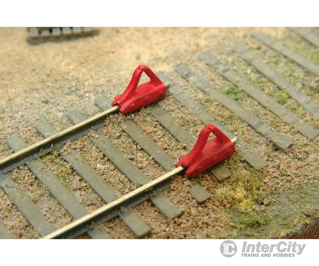 Durango Press HO 206 Car Stops - Unpainted Metal Castings pkg(6) Detailing Parts