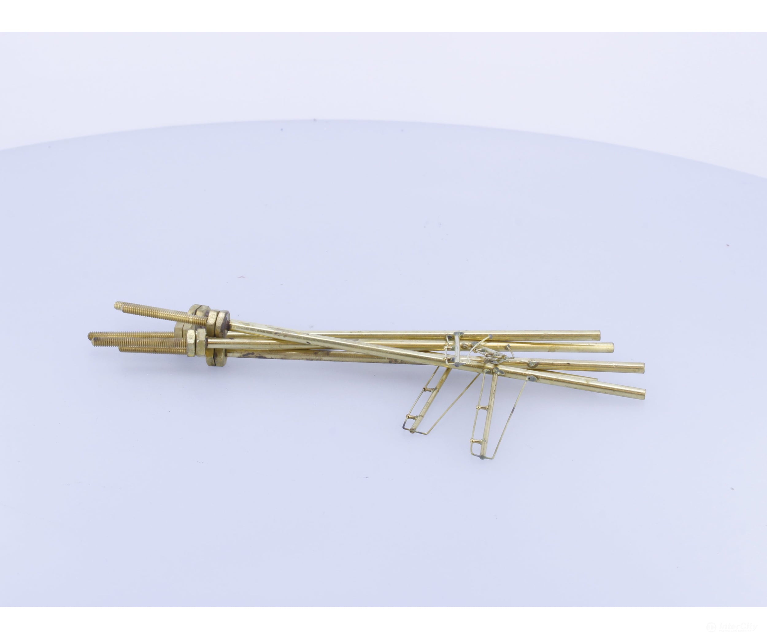 E. Suydam & Co. S167 HO Brass 5 Single Arm Bracket Trolley Line Poles - Track Accessories