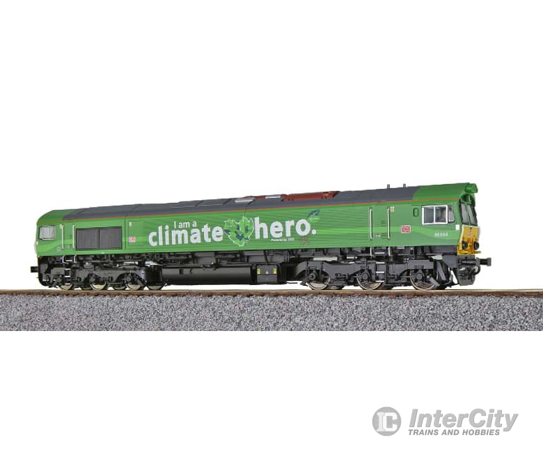 Esu 31365 Diesel Engine H0 C66 66004 Db Cargo Green Sound+Smoke Dc/Ac European Locomotives