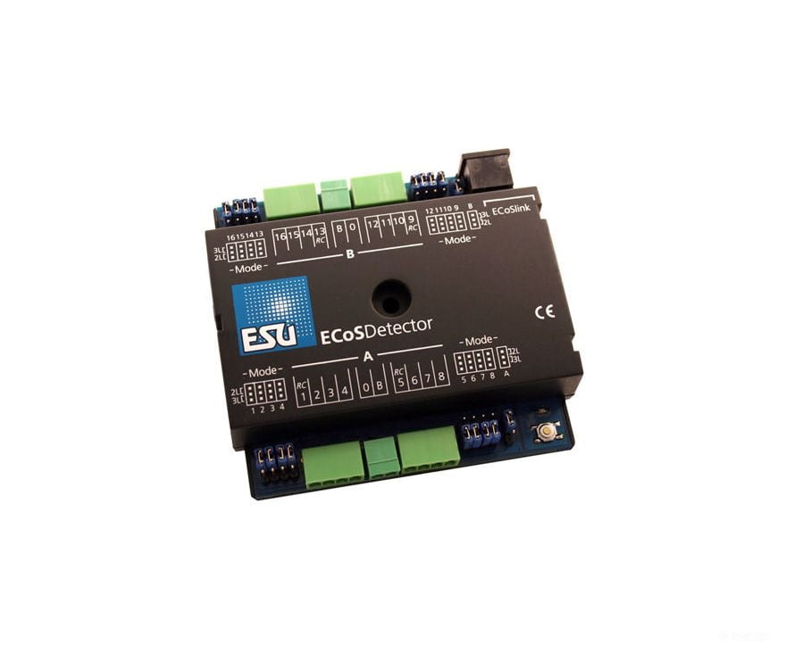 ESU 50094 ECoSDetector feedback module, 16 dig. inputs, therefrom 4 RailCom® feedbacks. For 2-digit or 3-digit operation, Opto Coupler - Default Title (IC-ESU-50094)
