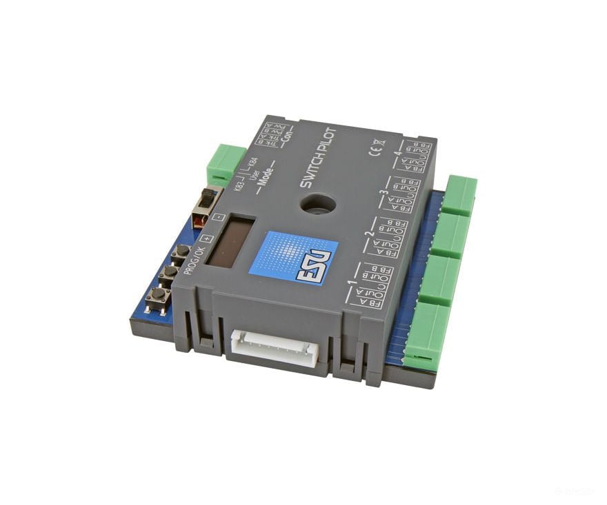 ESU 51830 SwitchPilot 3, 4x accessory decoder, DCC/MM, OLED, Feedback - Default Title (IC-ESU-51830)