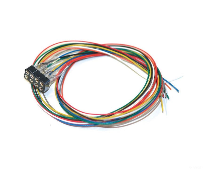 ESU 51950 Cable harness with 8-pin plug acc. to NEM652, DCC cable coloured, 30cm - Default Title (IC-ESU-51950)