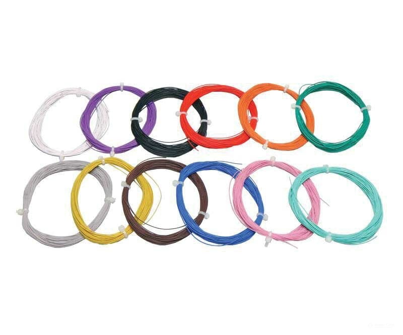 ESU 53911 Thin cable, Diameter 0.5mm, AWG36, 2A, 10m wound up, turquoise - Default Title (IC-ESU-53911)