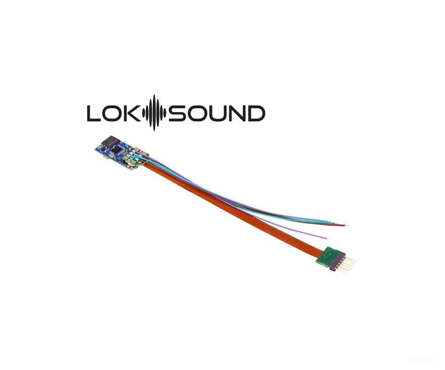 ESU 58816 LokSound 5 micro DCC/MM/SX/M4 "generic", 6-pin NEM651, Retail, with Speaker 11x15mm, gauge: 0, H0 - Default Title (IC-ESU-58816)