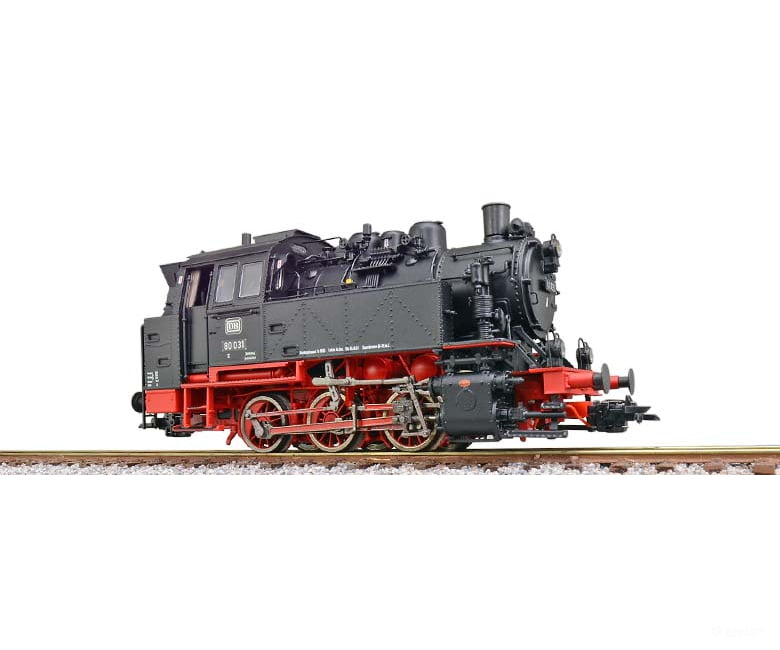 ESU 31650 Steam Locomotive BR 80 031 DB black Era III LokSound Dualsmoke automatic coupler DC/AC European Locomotives