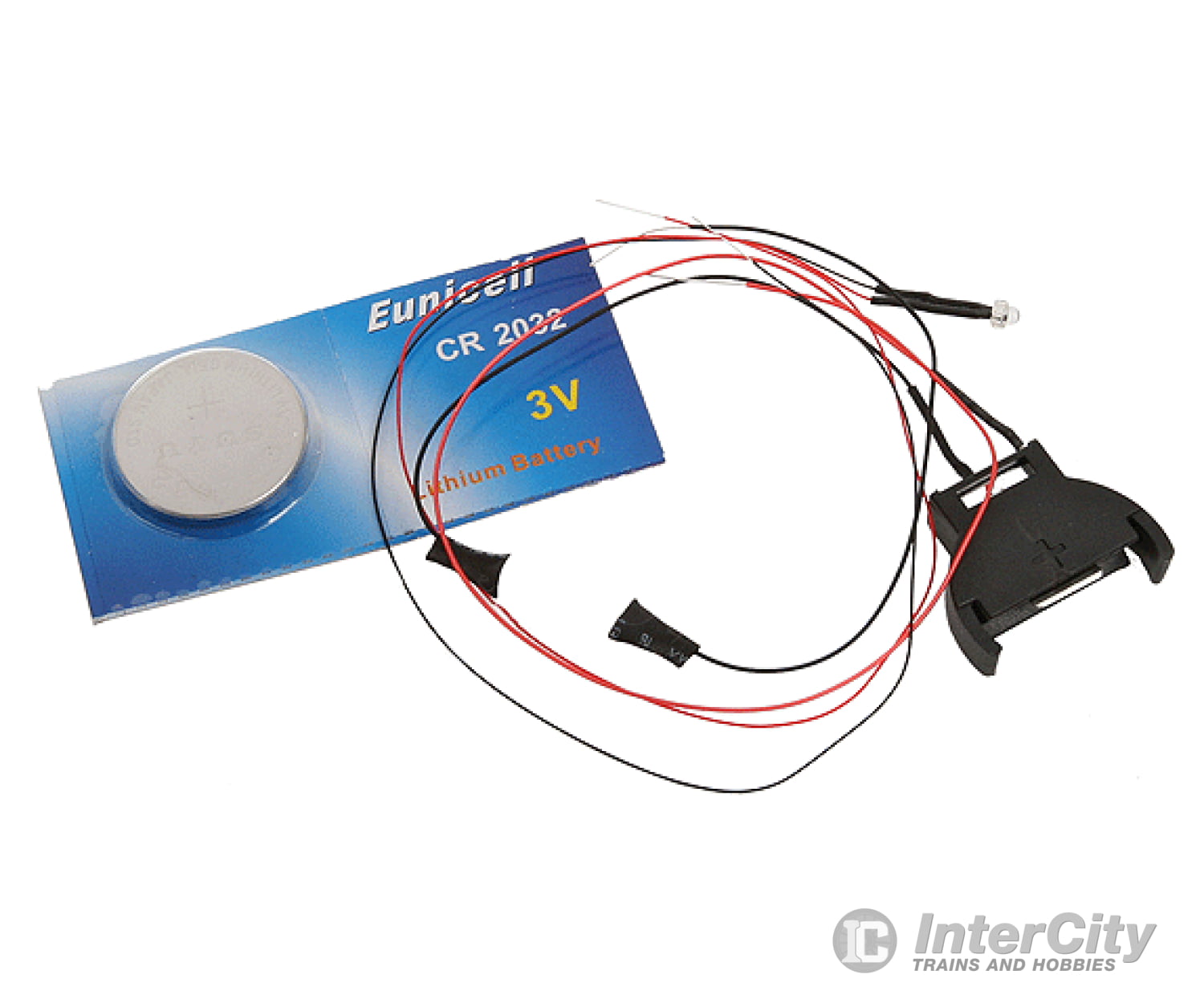 Evan Designs 3Vfred End-Of-Train Device - Kit -- Red 1.8Mm Led Battery Included W/On-Off Switch