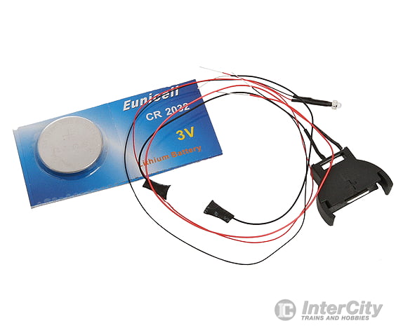 Evan Designs 3Vfred End-Of-Train Device - Kit -- Red 1.8Mm Led Battery Included W/On-Off Switch