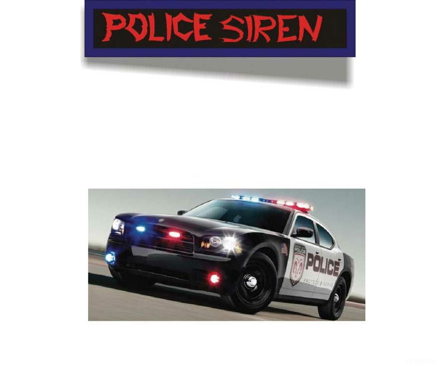 Evan Designs Ps2 Police Siren Sound W/Speaker And Compact Switch -- 12 - 18 Volt Ac/Dc Lights &