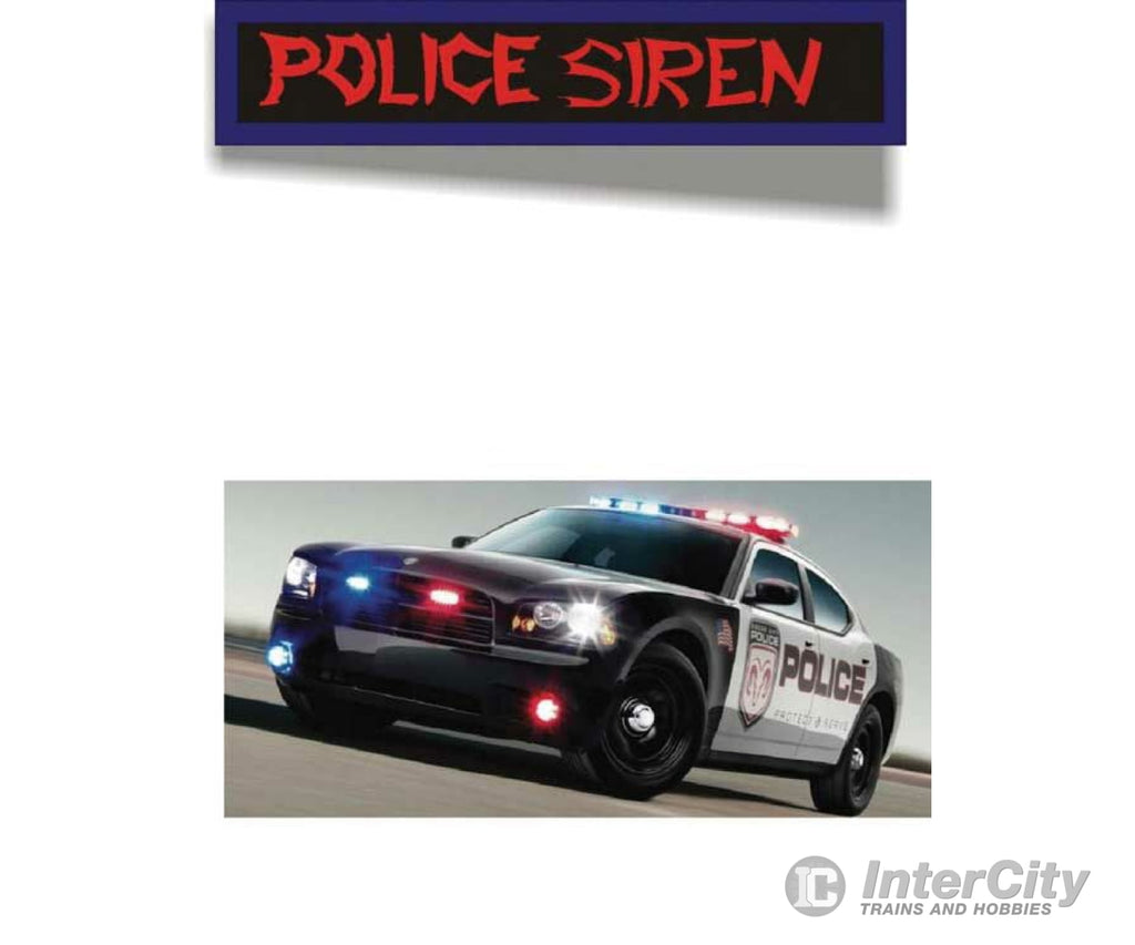 Evan Designs Ps2 Police Siren Sound W/Speaker And Compact Switch -- 12 - 18 Volt Ac/Dc Lights &