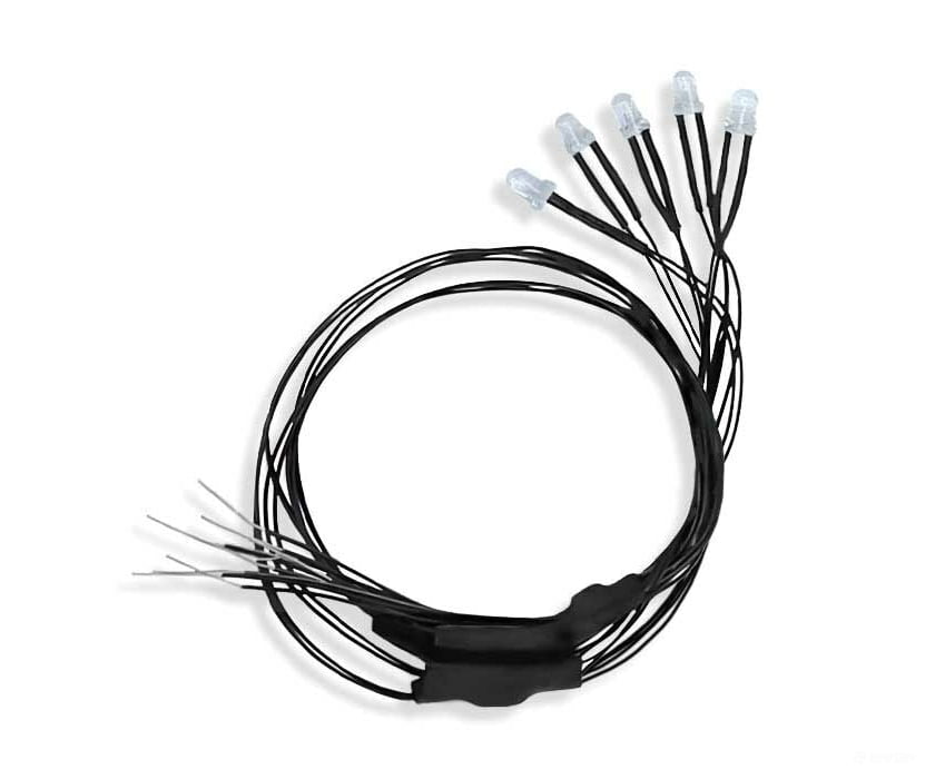 Evan Designs U30 Led Lights 3Mm Universal 7-19 Volt Ac Dc Dcc Pkg(5) -- White & Electronics