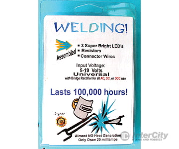 Evan Designs U3W Welding Leds - Universal 9-19V Ac Dc & Dcc Pkg(3) -- 3Mm Lights Electronics