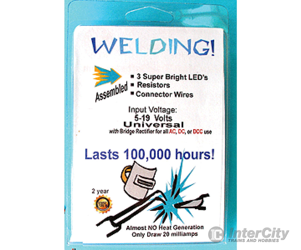 Evan Designs U3W Welding Leds - Universal 9-19V Ac Dc & Dcc Pkg(3) -- 3Mm Lights Electronics