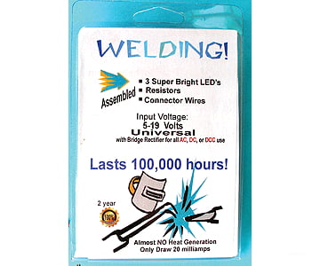 Evan Designs U5W Welding Leds - Universal 9-19V Ac Dc & Dcc Pkg(3) -- 5Mm Lights Electronics