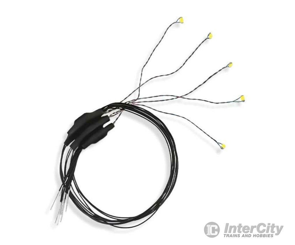 Evan Designs Uc5F Flashing Chip Led -- Green W/8’ 20.3Cm Wire Leads - 7-19V Ac Or Dc Pkg(5)