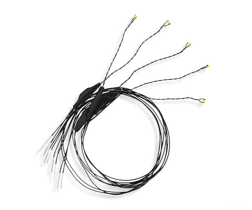 Evan Designs Un1 Nano Chip Led W/8 20.3Cm Wire Leads - 7-19V Ac Or Dc Pkg(5) -- Cool White Lights &