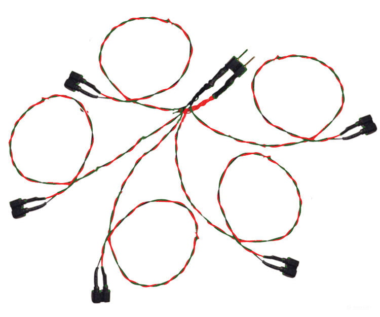 Evan Designs Wc5 5-Way Connector - 5 Male + 1 Female Plugs Lights & Electronics