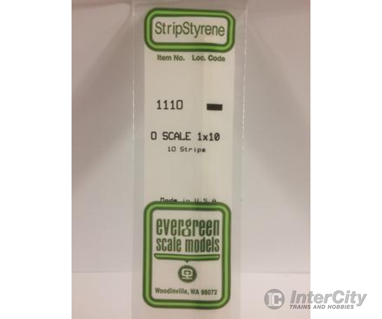 Evergreen 1110 O Strips-1X10 (10/Pk) Scratch Building Supplies