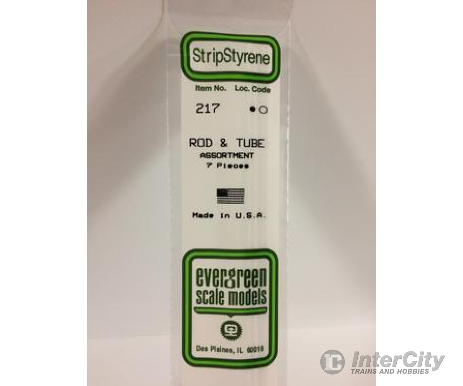 Evergreen 217 Rod & Tube Assort. Scratch Building Supplies