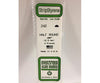 Evergreen 242 Half Round-.080 (4/Pk) Scratch Building Supplies