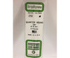 Evergreen 250 Quarter Round-.100 (3/Pk) Scratch Building Supplies