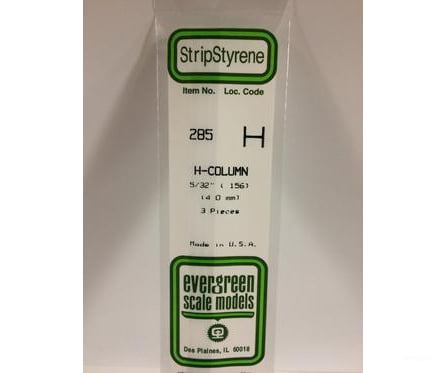 Evergreen 285 H Column-.156 (3/Pk) Scratch Building Supplies