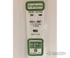 Evergreen 344 24 White Strips- .040X.080 (15/Pk) Scratch Building Supplies