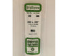 Evergreen 345 24 White Strips- .040X.100 (15/Pk) Scratch Building Supplies