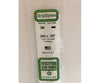 Evergreen 346 24 White Strips- .040X.125 (15/Pk) Scratch Building Supplies