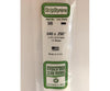 Evergreen 349 24 White Strips- .040X.250 (14/Pk) Scratch Building Supplies