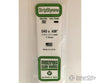 Evergreen 352 24 White Strips- .040X.438 (9/Pk) Scratch Building Supplies