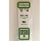 Evergreen 352 24 White Strips- .040X.438 (9/Pk) Scratch Building Supplies
