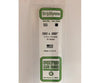 Evergreen 353 24 White Strips- .060X.060 (15/Pk) Scratch Building Supplies
